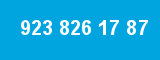 923 826 17 87 923 826 17 87